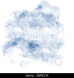 Hintergrund mit abstrakten Punkten. Digitale Aquarellabbildung. Ein Muster mit transparenten Spritzern, isoliert auf weißem Hintergrund. Stilisierung von t Stockfoto