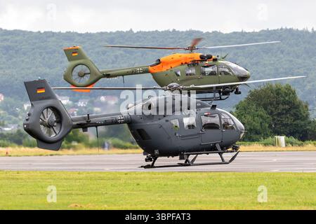 Airbus H145M Militärhubschrauber der Deutschen Luftwaffe bei Buckeburgf Fliegerhorst. Deutschland - 27. Juni 2025 Stockfoto