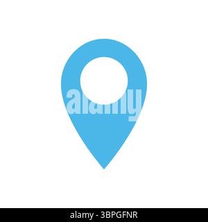 Karten-Pin-Symbole für Position, Navigation, Markierung, GPS, Ziel, Position und Geolokalisierung für digitale Karten und Schnittstellen Stock Vektor