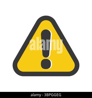 Warnschild mit Dreieck und Ausrufezeichen, die für Vorsicht, Warnung, Gefahr, Gefahr, Achtung, und Sicherheitshinweis Stock Vektor
