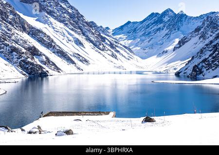 Andes-Inca-Lagune in Chile Stockfoto