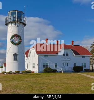 Cape Cod Szenen, sonnige Strandtage, Leuchttürme und nebelige Häfen. Das Wesen von Cape Cod einfangen Stockfoto