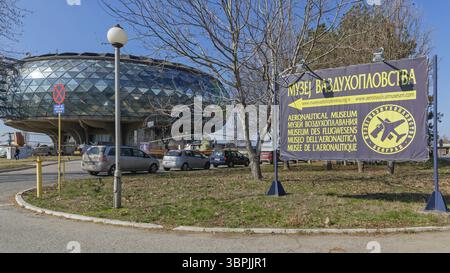 Belgrad, Serbien - 22. Februar 2020: Luftfahrtmuseum am Flughafen Nikola Tesla in Belgrad, Serbien, Belgrad, Serbien, Europa Stockfoto