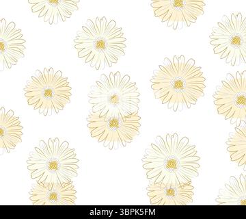Elegante Blumen-Blumen-Muster-Vektor-Illustration für Stoff- und Tapetenentwurf Stock Vektor