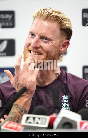 Ben Stokes während einer Pressekonferenz im Lord's Cricket Ground, London. Bilddatum: Mittwoch, 9. Juli 2025. Stockfoto