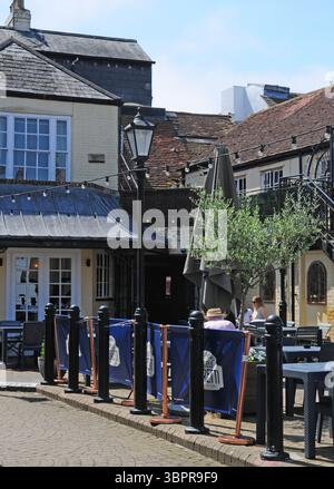 Angel Courtyard, Lymington. Stockfoto