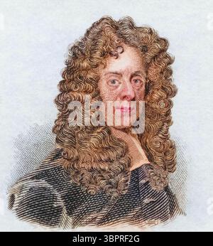 Edmund Waller (geb. 3. März 1606 in Coleshill, Buckinghamshire, gest. 21. Oktober 1687 in Beaconsfield, Buckinghamshire) war ein englischer Dichter, Politiker und Parlamentarier Stockfoto