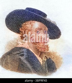 "Peter Paul Rubens; auch Pieter Pauwel Rubens oder latinisiert Petrus Paulus Rubens, (geb. 28. Juni 1577 in Siegen, am. 30. Mai 1640 in Antwerpen) war ein Maler flämischer Herkunft. Er war einer der bekanntesten Barockmaler und Diplomat der spanisch-habsburgischen Krone' Stockfoto