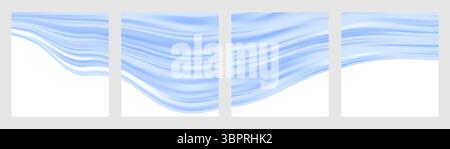 Hochglanz Sugar Flow Tropf.Liquid Vektor Tropfeis Textur. Stock Vektor