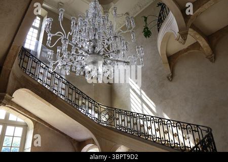 Ehemalige Prämonstratenserabtei, umgebaut in ein Hotel, Stadt Pont à Mousson, Departement Meurthe et Moselle, Frankreich Stockfoto