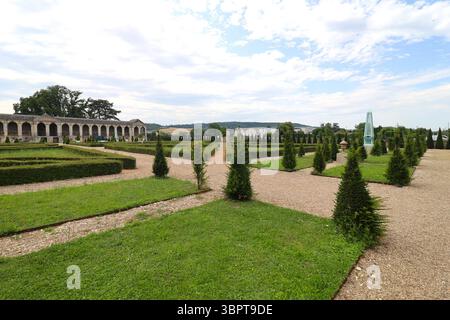 Ehemalige Prämonstratenserabtei, umgebaut in ein Hotel, Stadt Pont à Mousson, Departement Meurthe et Moselle, Frankreich Stockfoto