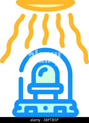 Vektorgrafik des Moduls für Lichtintensitätssensor Stock Vektor
