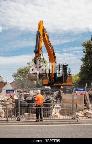 Abriss Paisley Well, 8. Juli 2025 Stockfoto