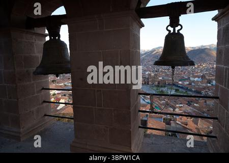 Blick von der Kirche San Cristobal, Cusco, Perú Stockfoto