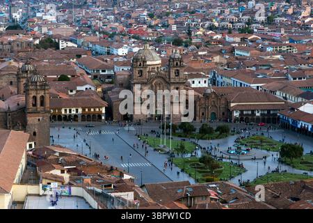 Blick von der Kirche San Cristobal, Cusco, Perú Stockfoto