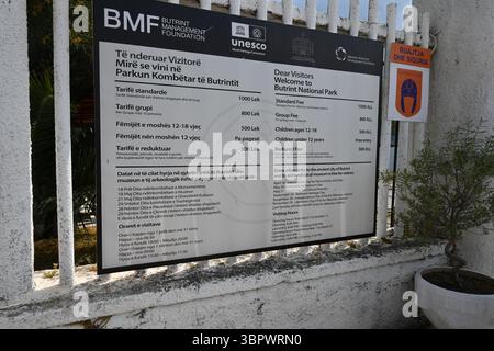 Albanien  Vlorë County Butrint Nationalpark 01 (Teil 1) Stockfoto