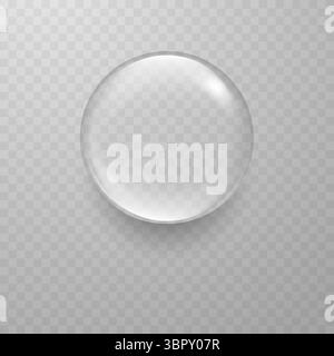 Hochauflösender Vektor eines einzelnen Wassertropfens auf transparentem Hintergrund. Ideal für UI, Symbole oder Hydratation-Visuals. Stock Vektor