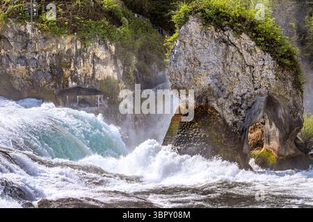 Schweiz : der Felsen des Rheins Stockfoto