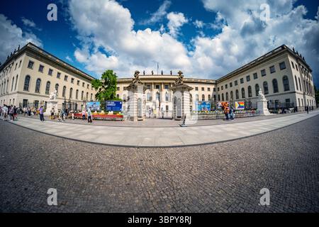 Berlin Mitte, Humboldt Universität, Straße unter den Linden - 10.07.2025 Berlin *** Berlin Mitte, Humboldt University HUB, Straße unter den Linden 10 07 2025 Berlin Stockfoto