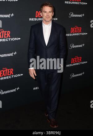 New York City, Usa. Juli 2025. MANHATTAN, NEW YORK CITY, NEW YORK, USA - 9. JULI: Der amerikanische Schauspieler und Musiker Michael C. Hall kommt am 9. JULI 2025 zur Weltpremiere von Paramount and Showtime's „Dexter: Resurrection“ Staffel 1 in der Alice Tully Hall im Lincoln Center for the Performing Arts in Manhattan, New York City, New York, USA. ( Quelle: Image Press Agency/Alamy Live News Stockfoto