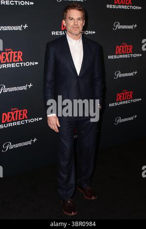 New York City, Usa. Juli 2025. MANHATTAN, NEW YORK CITY, NEW YORK, USA - 9. JULI: Der amerikanische Schauspieler und Musiker Michael C. Hall kommt am 9. JULI 2025 zur Weltpremiere von Paramount and Showtime's „Dexter: Resurrection“ Staffel 1 in der Alice Tully Hall im Lincoln Center for the Performing Arts in Manhattan, New York City, New York, USA. ( Quelle: Image Press Agency/Alamy Live News Stockfoto