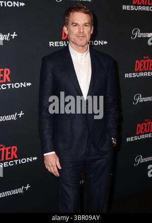 New York City, Usa. Juli 2025. MANHATTAN, NEW YORK CITY, NEW YORK, USA - 9. JULI: Der amerikanische Schauspieler und Musiker Michael C. Hall kommt am 9. JULI 2025 zur Weltpremiere von Paramount and Showtime's „Dexter: Resurrection“ Staffel 1 in der Alice Tully Hall im Lincoln Center for the Performing Arts in Manhattan, New York City, New York, USA. ( Quelle: Image Press Agency/Alamy Live News Stockfoto