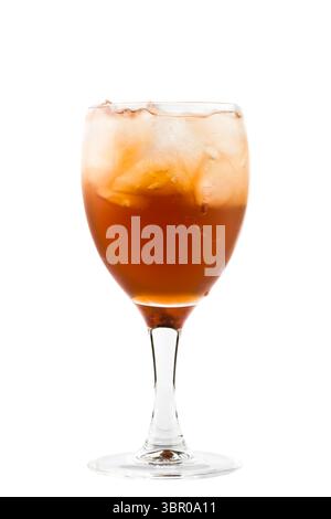 Kir Drink isoliert auf weiß Stockfoto