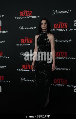 Krysten Ritter nimmt am 9. Juli 2025 an Showtime und Paramount+'s Fernsehserie Dexter: Resurrection in der Alice Tully Hall in New York Teil Stockfoto