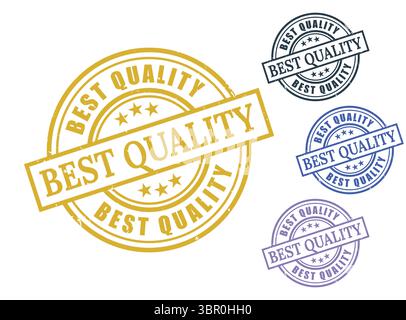 Ein Vektorset für die Qualitätssicherung, Premium Product Excellence Label Collection Stock Vektor