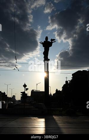 Sofia, Bulgarien - 14. Juni 2025: Das Denkmal der Heiligen Sofia - Schutzpatron der Stadt. Stockfoto