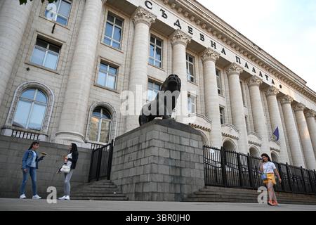 Sofia, Bulgarien - 14. Juni 2025: Stadtgericht Sofia (Justizpalast). Stockfoto