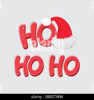 „Christmas Ho Ho Ho Santa Claus Illustration“ Stock Vektor