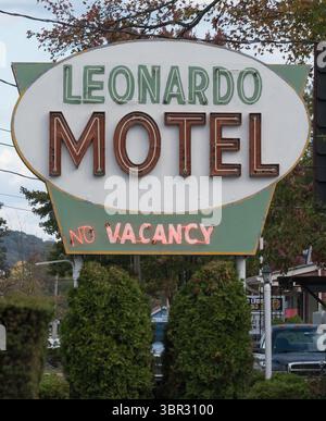 Leonardo Motel-Schild, Leonardo, NJ Stockfoto
