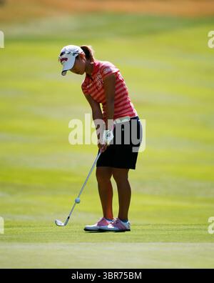 Momoko Ueda bei den Ricoh Womens British Open 2008, Sunningdale (alt) GC, Surrey. UK. Foto: Mark Newcombe / www.visionsingolf.com die Ricoh Women’s British Open 2008 fanden vom 31. Juli bis 3. August auf dem Old Course des Sunningdale Golf Club in Berkshire, England, statt. Stockfoto