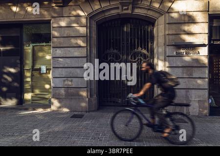 11. August 2020, Barcelona, Katalonien: Das Onix Rambla ist eines der rund 75 % der Hotels in Barcelona, die aufgrund der anhaltenden Coronavirus-Krise geschlossen bleiben. Der Tourismus ist in der katalanischen Hauptstadt auf 12 % gesunken, nachdem Frankreich, das Vereinigte Königreich und Deutschland „Reiseverbote“ verhängt hatten. (Foto: © Matthias Oesterle/ZUMA Wire) Stockfoto
