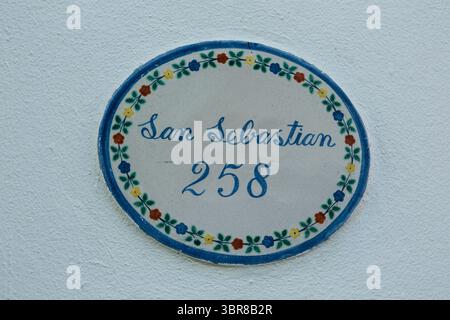 6. Februar 2017, Old San Juan, Puerto Rico, Vereinigte Staaten: Keramikfliesen in der historischen Kolonialstadt Old San Juan, Puerto Rico. (Kreditbild: © Jon G. Fuller, Jr/VW Bilder via ZUMA Wire) Stockfoto