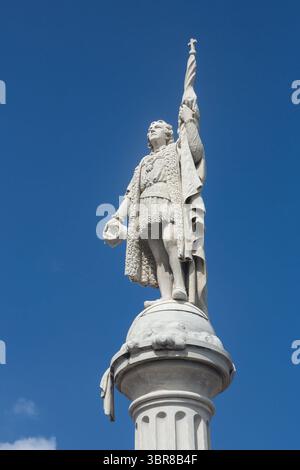 6. Februar 2017, Old San Juan, Puerto Rico, Vereinigte Staaten: Die Columbus Statue auf der Plaza Colon in Old San Juan feiert den 400. Jahrestag der Entdeckung Puerto Rico durch Columbus. (Kreditbild: © Jon G. Fuller, Jr/VW Bilder via ZUMA Wire) Stockfoto