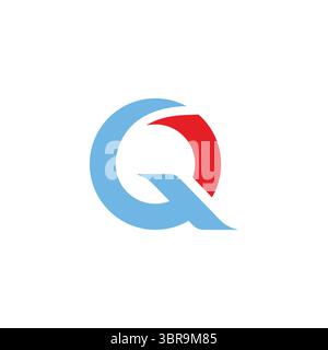 Letter Q Logo Symbol Design Vorlage Vektor. Q Illustration des Buchstabens Vektor-Logovorlage. Stock Vektor