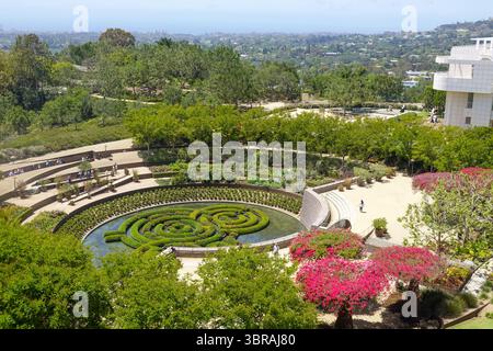 Central Garden Amphitheater von oben Stockfoto