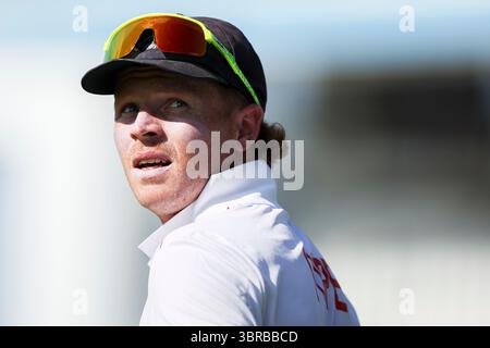 Lords Cricket Gound, London, Großbritannien. Juli 2025. Dritter Rothesay Cricket Test, Tag 2, England gegen Indien; Ollie Pope of England Credit: Action Plus Sports/Alamy Live News Stockfoto
