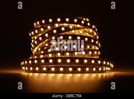 Diode strip. Led-Leuchten tape close-up Stockfoto