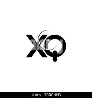 Minimalistisches XQ QX Monogramm-Icon-Logo für zeitloses Branding Stock Vektor