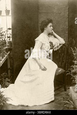 Viktorianisches Foto von Lady, UK Stockfoto
