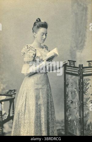 Viktorianische Fotografie von Lady im Vereinigten Königreich. Stockfoto