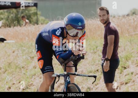 2025 Tour de France Bildnachweis: PelotonPix / Dave Dodge Photography Stockfoto