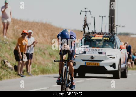 2025 Tour de France Bildnachweis: PelotonPix / Dave Dodge Photography Stockfoto