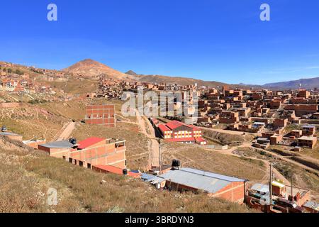 Der Blick über Potosi in Bolivien Stockfoto