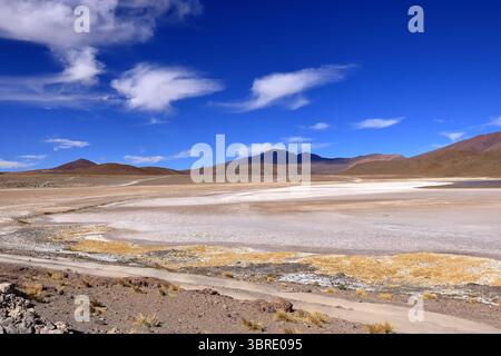 Blick auf Laguna Chiar Kkota Khota in Bolivien Stockfoto