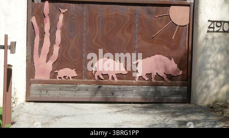 Encino, Kalifornien, USA 11. Juli 2025 Schauspieler Tom Breneman ehemaliges Zuhause in der 4906 Encino Avenue am 11. Juli 2025 in Encino, Kalifornien, USA. Foto: Barry King/Alamy Stock Photo Stockfoto