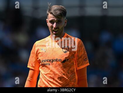 Chesterfield, Großbritannien. Juli 2025. Zach Hemming aus Chesterfield während des Freundschaftsspiels von Chesterfield gegen Nottingham Forest im SMH Group Stadium in Chesterfield. Der Bildnachweis sollte lauten: Cody Froggatt/Sportimage Credit: Sportimage Ltd/Alamy Live News Stockfoto